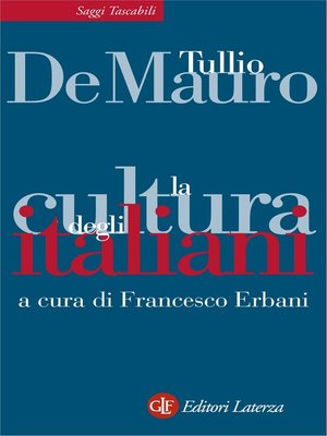 cover image of La cultura degli italiani